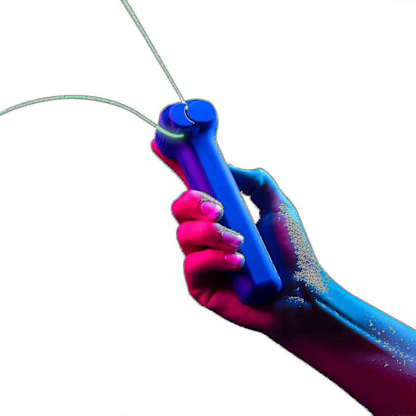 Glow-in-the-dark loop lasso, rep-slunga med propeller, loop lasso snöre-skytt - Perfekt Green