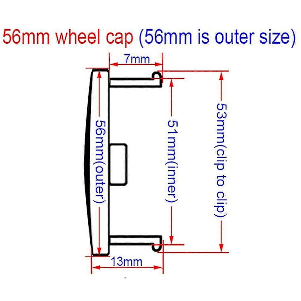 56/60/65/68mm Auton Pyörän Keskihubin Kannen Merkkipeite ja Tarra Mazdaan, Kestävä Auton Koristeluvaruste - Täydellinen red zi 65mm