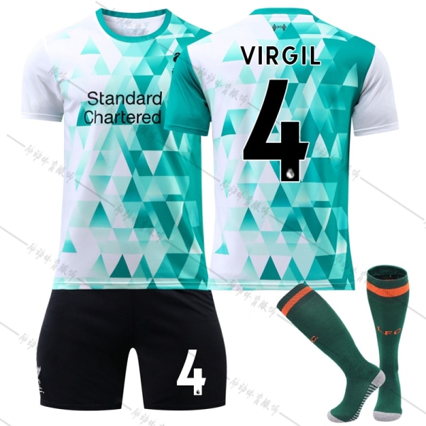 Barn / voksen 22 23 World Cup Liverpool træningstrøjesæt - Perfet VIRGIL-4 #l