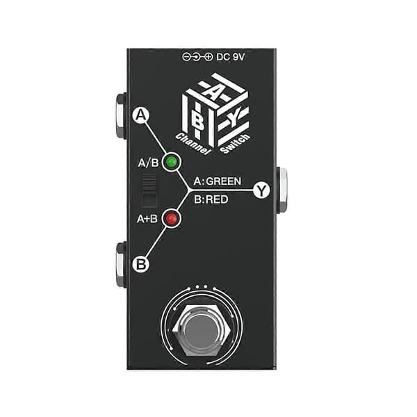 Kanal Elektrisk Gitarrpedal Instrument Effektor ABY Dubbelkanal-Perfekt