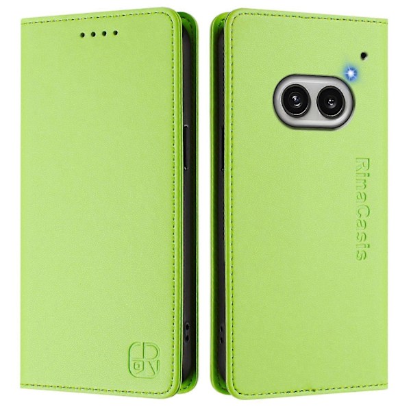 Magnetiskt Läderfodral Kompatibelt med Nothing CMF Phone 1-Perfet Grass Green Compatible with Nothing Phone 2a