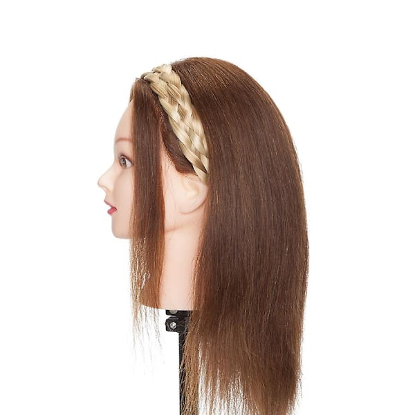 Tjockt Flätat Elastiskt Hårband Håraccessoar för Kvinna-Perfekt ashblonde&bleachblonde