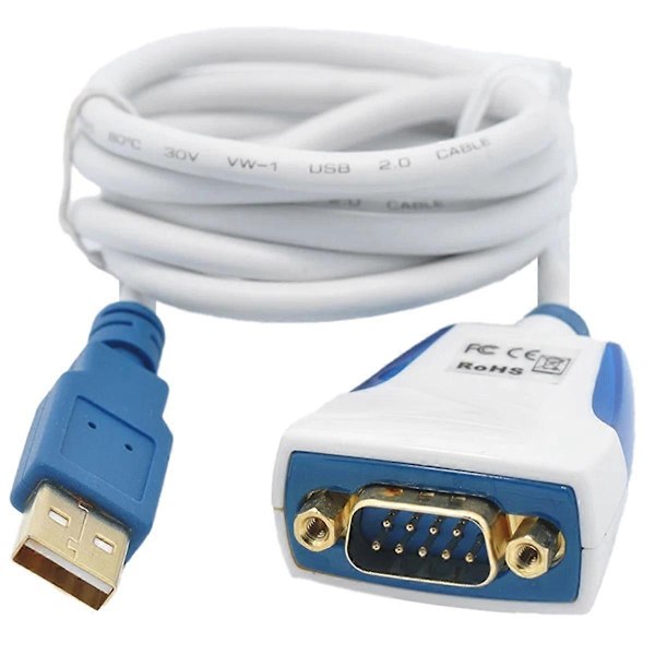 USB til RS232 Kabel Konverter USB til RS232 Seriell DB9 Adapter 1m-Perfekt