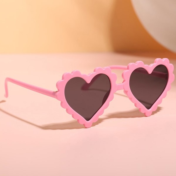 Nye Børn e Farver Solbriller Hjerte Udendørs Børn Dejlig Pers - Perfet Pink