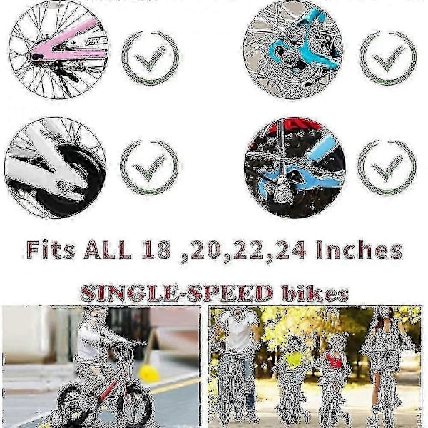 Barncykelstödhjul Kompatibla med Barncyklar 18 20 22 24 Tum Justerbart Stöd Barncykelhjul-Perfekt