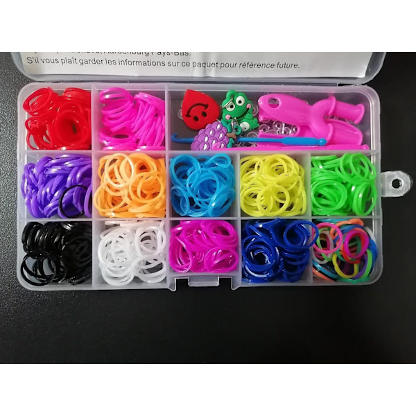 2Pack Loom Bands Kit förpackning. Totalt ca. 1200 delar - Perfet