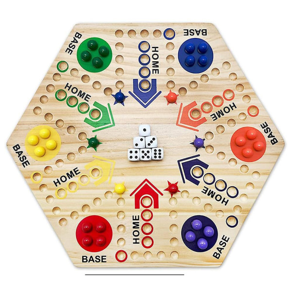 Wooden Board Double Sided Board Game Family Party Table Toy for Adults Kids Toys - Perfet