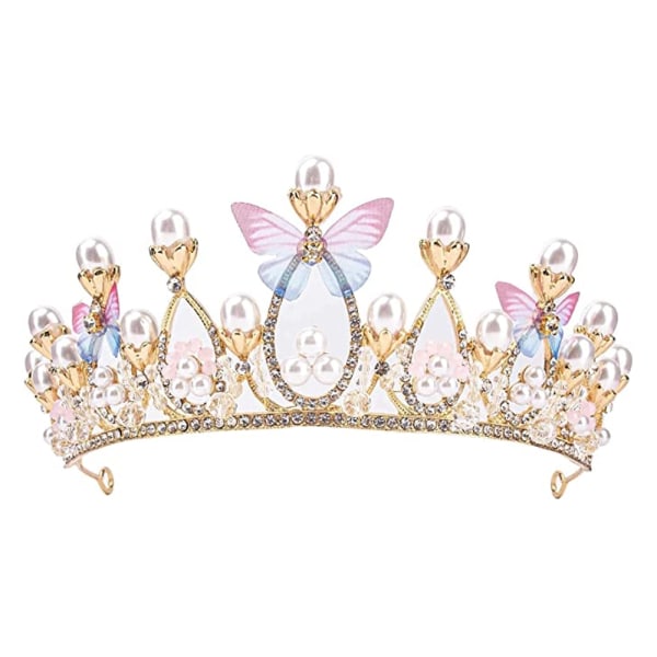 Prinsesse tiaraer for jenter, bursdagskrone - perfekt