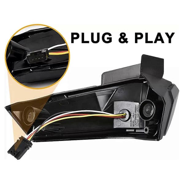LED Baglygter Kompatible med Can Am Ryker 600 900, LED Røget Sort-Perfekt