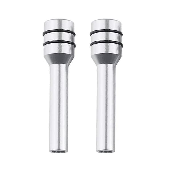 2 st Bil Fordon Universal Innerdörr Låspinne Aluminiumlegering Dragpinne Knoppar-Perfet Silver