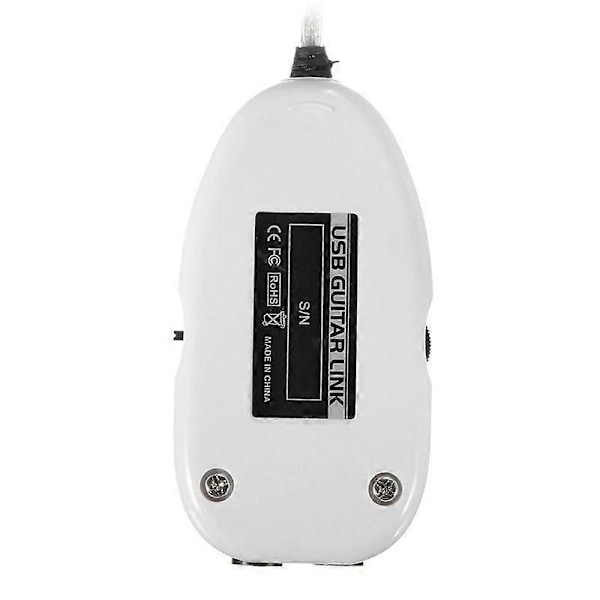 6,3 mm Jack till USB Gitarrlänkkabel Adapter Gitarr till PC Inspelning Uppspelning Gitarreffekter Kabel USB Gitarradapter-Perfet
