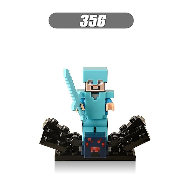 8 st Minecraft Minifigurer Byggklossar Leksaker Actionfigurer Set-Perfekt 8set