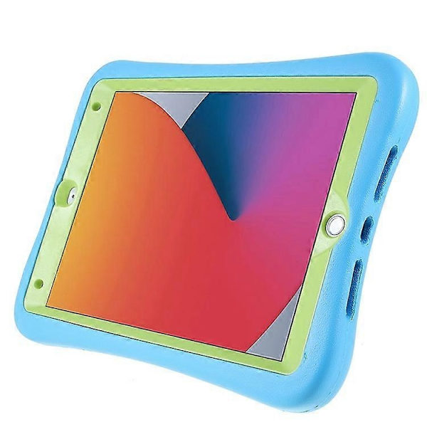 PEPKOO 360 Graders Rotation Støtteben Forbedret Ramme EVA Tablet Cover Kompatibel med iPad 10.2 (2021) - Perfekt MultiColor