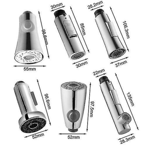 Replacement Köksblandare Kran Utdragbar sprayduschinställning - Perfet 61002