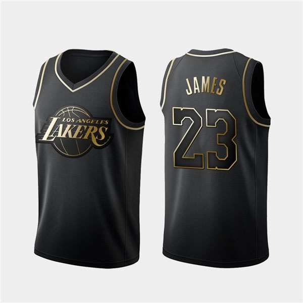 Nba Ball No.23 Lakers Lebron James Broderet Basketballtrøje - Perfet 2XL