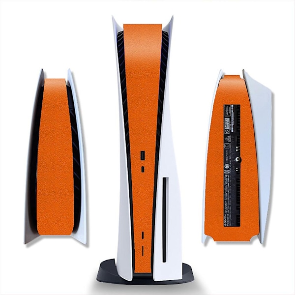 Adhesive Film for Ps5 Digital & Disk Version, for Protection Faceplates, Decals-Perfet Frosted orange 0