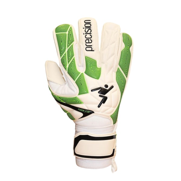 Precision Unisex Adult Fusion_X. Pro 3D Målvaktshansker Wh - Perfet White/Green/Black 10