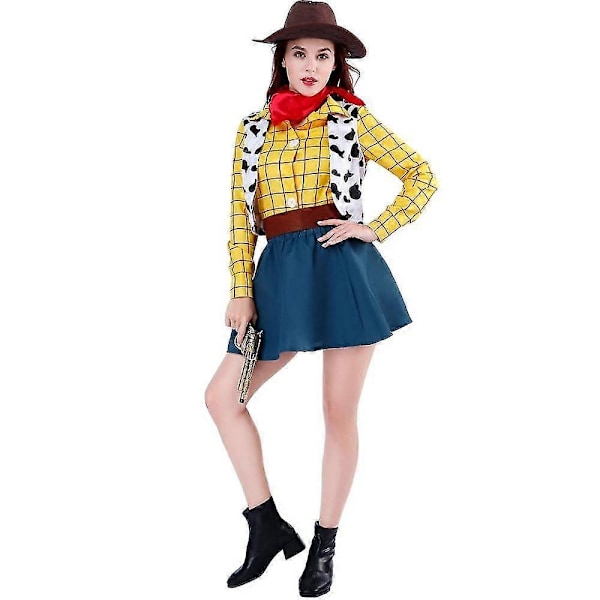 Cosplay Story Woody Kostymset Cowboy Julklänning Unisex Sheriff Halloween Karneval Utklädningsfest Leksak Scenföreställning Hög Kvalitet-Perfekt kid boy 130