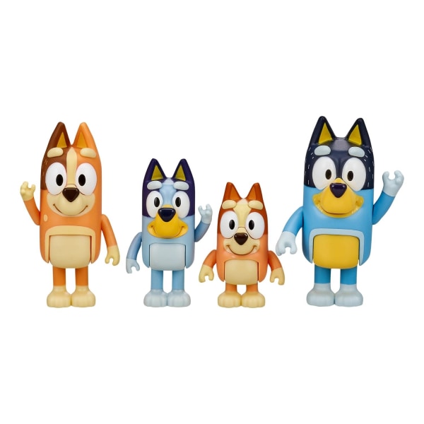 Bluey Figure Pack - Perfet MultiColor Bluey & Family