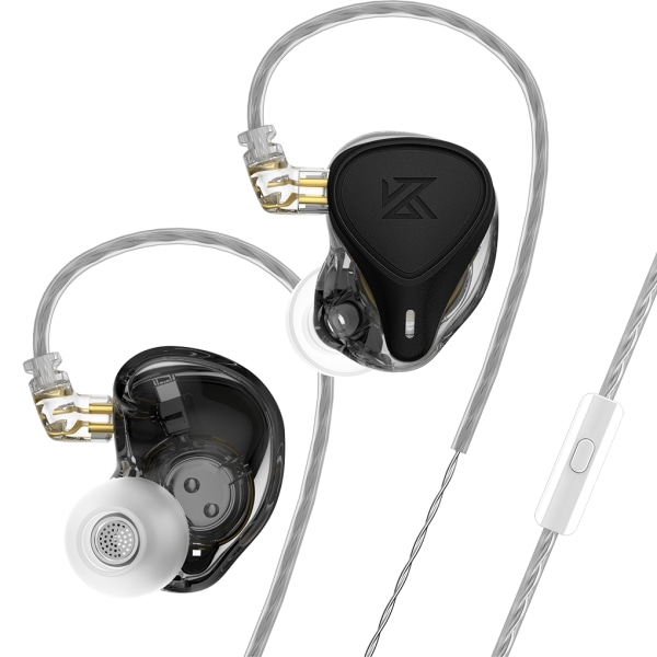 KZ ZEX PRO Wired Earbud Hybrid Technology In-ear-hodetelefoner - Perfekt black with mic