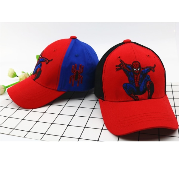 SPIDER-MAN baseballcap Justerbare fritidshatter for barn - Perfet Red & Blue