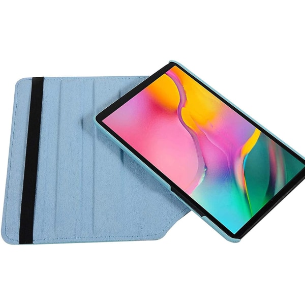case för Galaxy Tab A 10.1 2019 (t510/t515), 360 Rotation Cover - Perfet sky blue