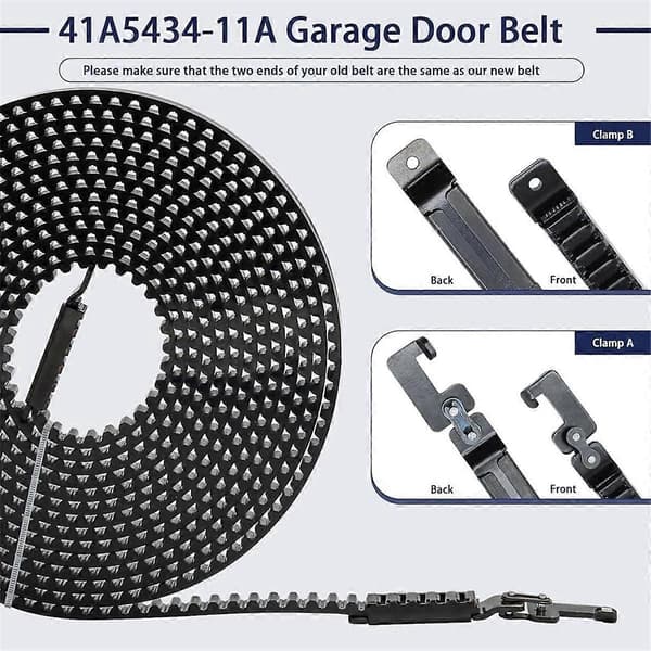 41A5434-11A Drivrem 234 tommer til 7FT Garageportåbner, til //Sentex Garageportåbner-Perfekt