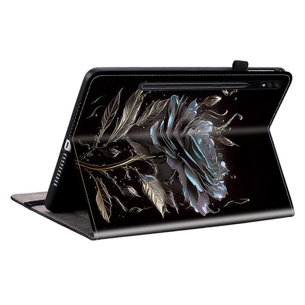 Kristalltextur Målat Läder Tablet Fodral-Perfet For Samsung Galaxy Tab S7 FE/S8+/S7+