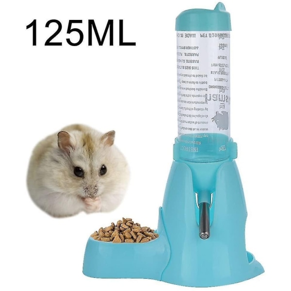 Hamstere Vandflaske Automatisk foderautomat Vand- og foderautomat til smådyr 80ml Blå
