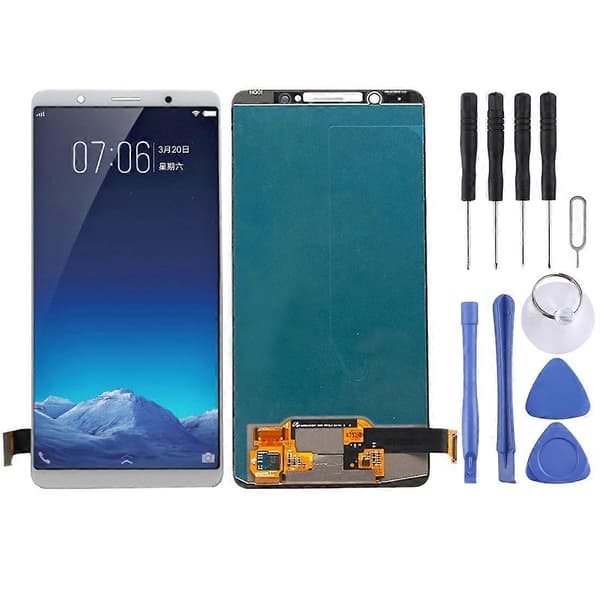 TFT LCD-skærm til Vivo X20 Plus med Digitizer Fuld Samling (Hvid) - Perfekt