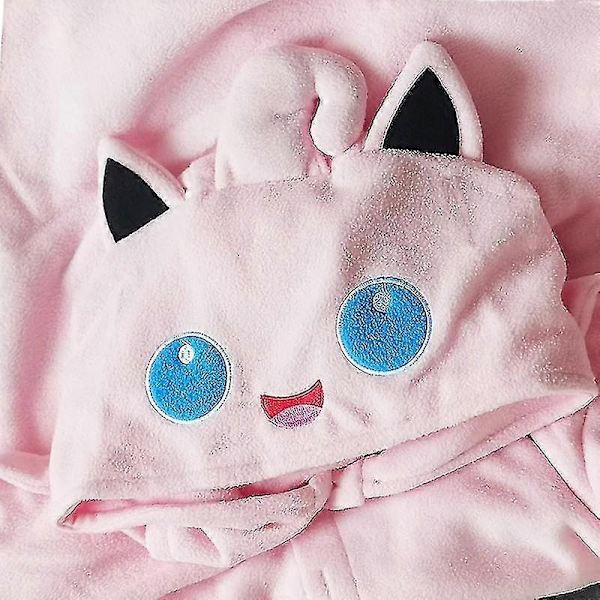 Jigglypuff Kostume Helkrops Pyjamas Halloween Jul En-delt Kigurumi til Mænd Kvinder - Perfekt S