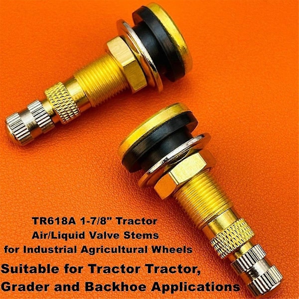 TR618A Dekkventil, Slangefri Luft-Hydraulisk Traktorventil, Passer for Slangefrie Dekk, Industrielle Landbrukshjul - Perfet