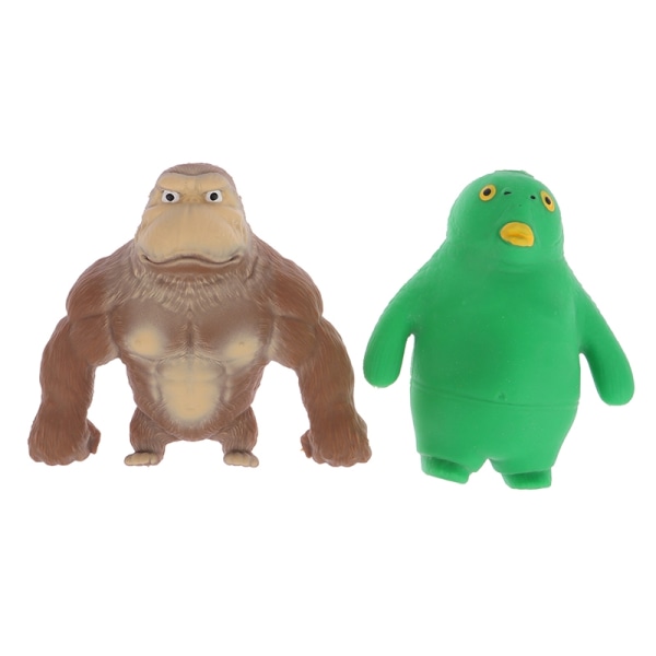Dekompression Gorilla Elastic Monkey Anti-stress leksaker presenter - Perfet 2(Greenhead)
