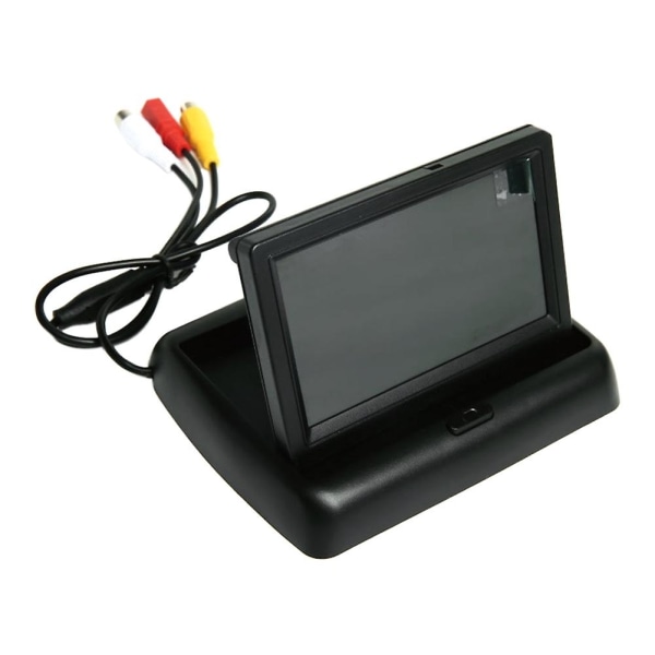 Mengxi 4,3 tums LCD 12v hopfällbar bildskärm Bil bakifrån Backup Backkamera skärm - Perfet