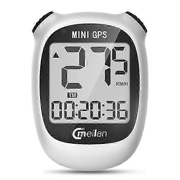Kompatibel med MEILAN M3 Mini GPS Cykelcomputer Cykelcomputer IPX5 Vandtæt Smart Speedometer med 1,7 tommer Display Skærm - Perfekt White