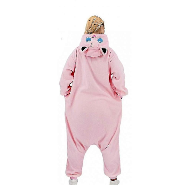 Jigglypuff Kostume Helkrops Pyjamas Halloween Jul En-delt Kigurumi til Mænd Kvinder - Perfekt S
