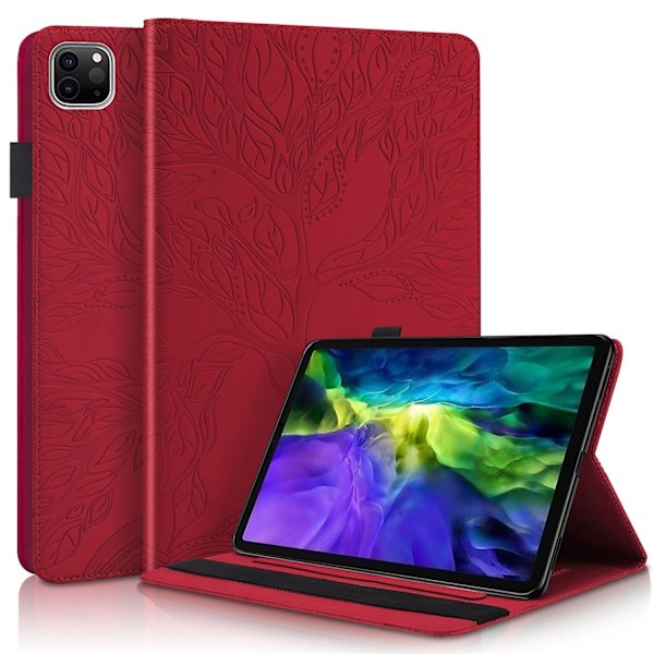 Life Tree Tablet Fodral Kompatibelt med iPad Pro 12.9 2022 / 2021 / 2020 - Perfekt Red