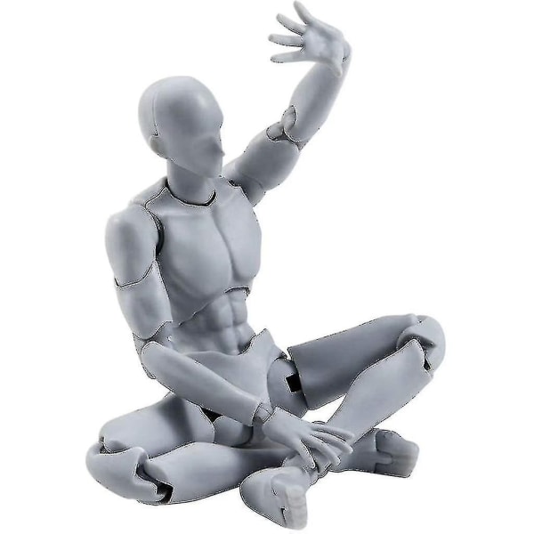 Actionfigur Ritningsmodell, Ritningsfigurer För konstnärer Actionfigur Modell Mänsklig skyltdocka Man Wom (FMY) 8,3 x 7,2 x 1,6 tum- Perfet 8.3 x 7.2 x 1.6 inches Male