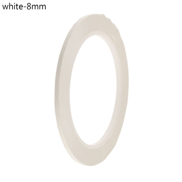1 st Desktop Positioneringstejp Markeringstejp VIT 8MM vit-Perfet white 8mm