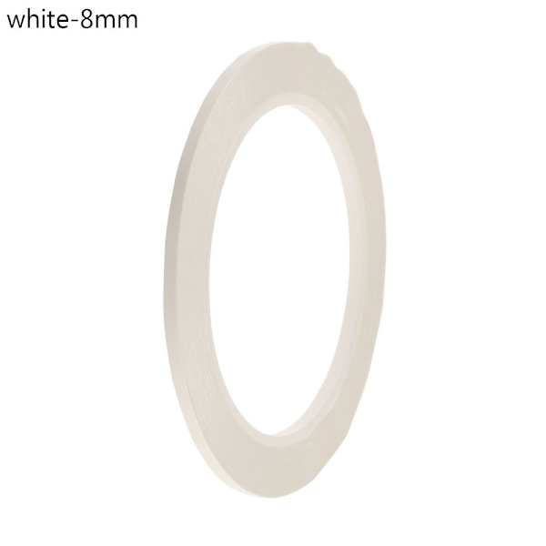 1 stk Desktop Positioneringstape Markeringstape HVID 8MM hvid-Perfet white 8mm