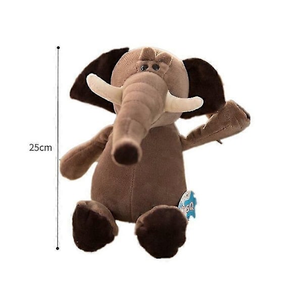 25 cm Plysch Gosedjur Djungel Skogsdjur Leksak Mjuk Bomull Elefant-Perfekt A Fox