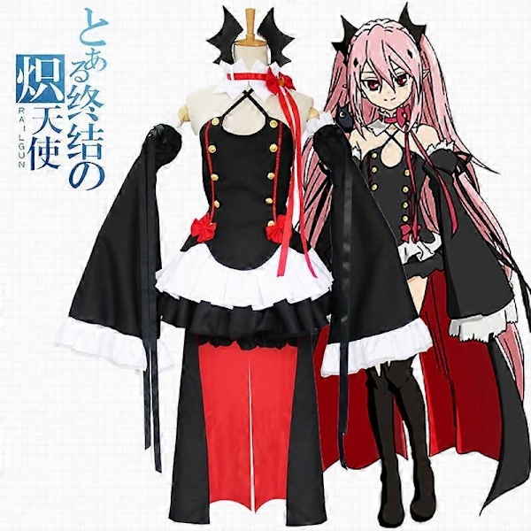 Seraph Of The End Owari No Seraph Krul Tepes Cosplay-asu Uniformi Peruukki Cosplay Anime Noita Vampyyri Halloween-asu Naisille - Perfet only wigs S