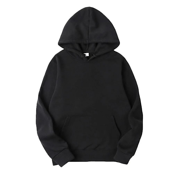 Hettegenser i bomull for kvinner - Perfekt Black XL