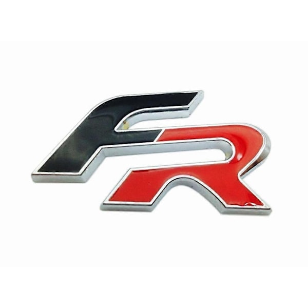 Metall 3D FR Bil Klistermärke Emblem Badge Kompatibel med Seat Leon FR+ Cupra Ibiza Altea Exeo Kompatibel med Formula Racing-Perfekt black