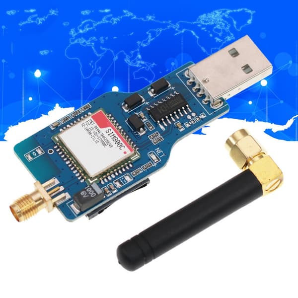 USB til GSM-modulkort Quad Band GSM/GPRS SIM800C SIM800-modul med trådløs Bluetooth-kompatibel 2,4 GHz-antenne
