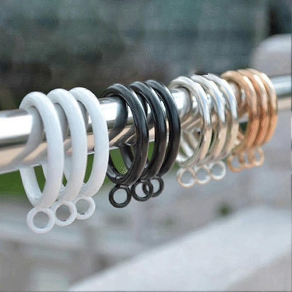 38 mm gardinringe metaløjer gardinringe til køkken soveværelse - Perfekt Antique Brass 20pcs