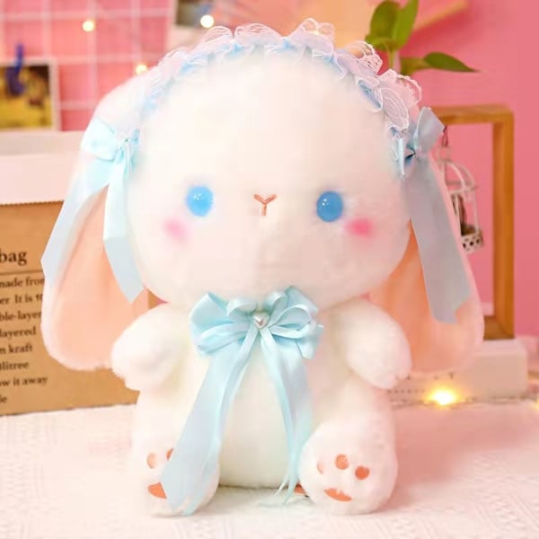 Kosedyr Dukke Plysj Leke Kosedyr Lolita Bunny Gave -1 - Perfet blue