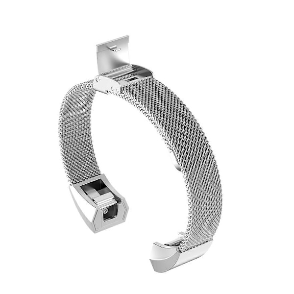 Metallinen ranneke Fitbit Alta / Alta HR / ACE-Perfet -kelloon Silver