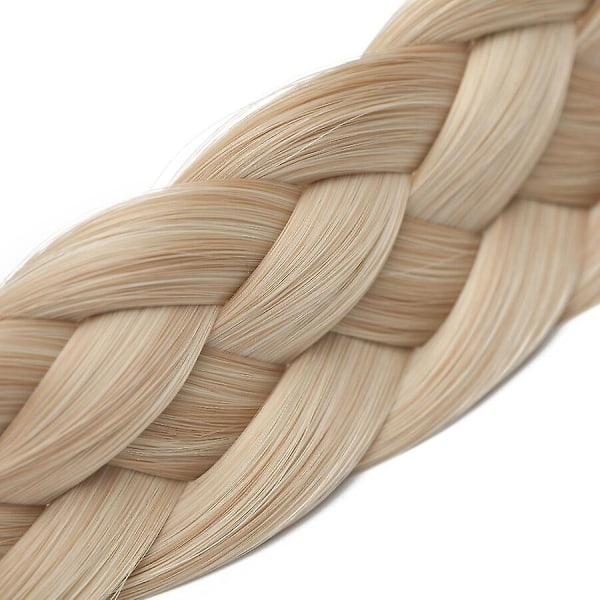 Tjockt Flätat Elastiskt Hårband Håraccessoar för Kvinna-Perfekt blond&bleachblonde