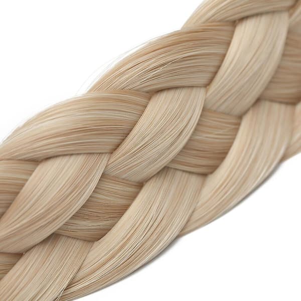 Tykt Flettet Elastisk Hårbøjle Hårbånd Tilbehør til Kvinder - Perfekt blond&bleachblonde